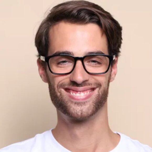 Gucci GG0749O 004 Eyeglasses Black 55mm Rectangle Frame - Picture 3 of 12